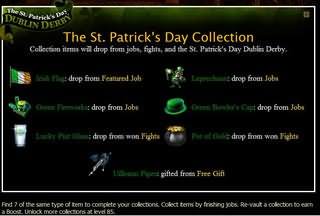 Mafia wars St Patricks Day collection how to get Mafia wars items