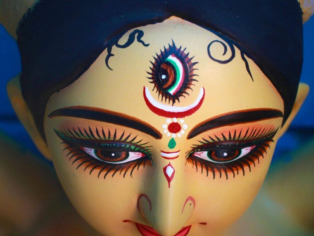Maa Durga face, Durga Puja 2026 vahana