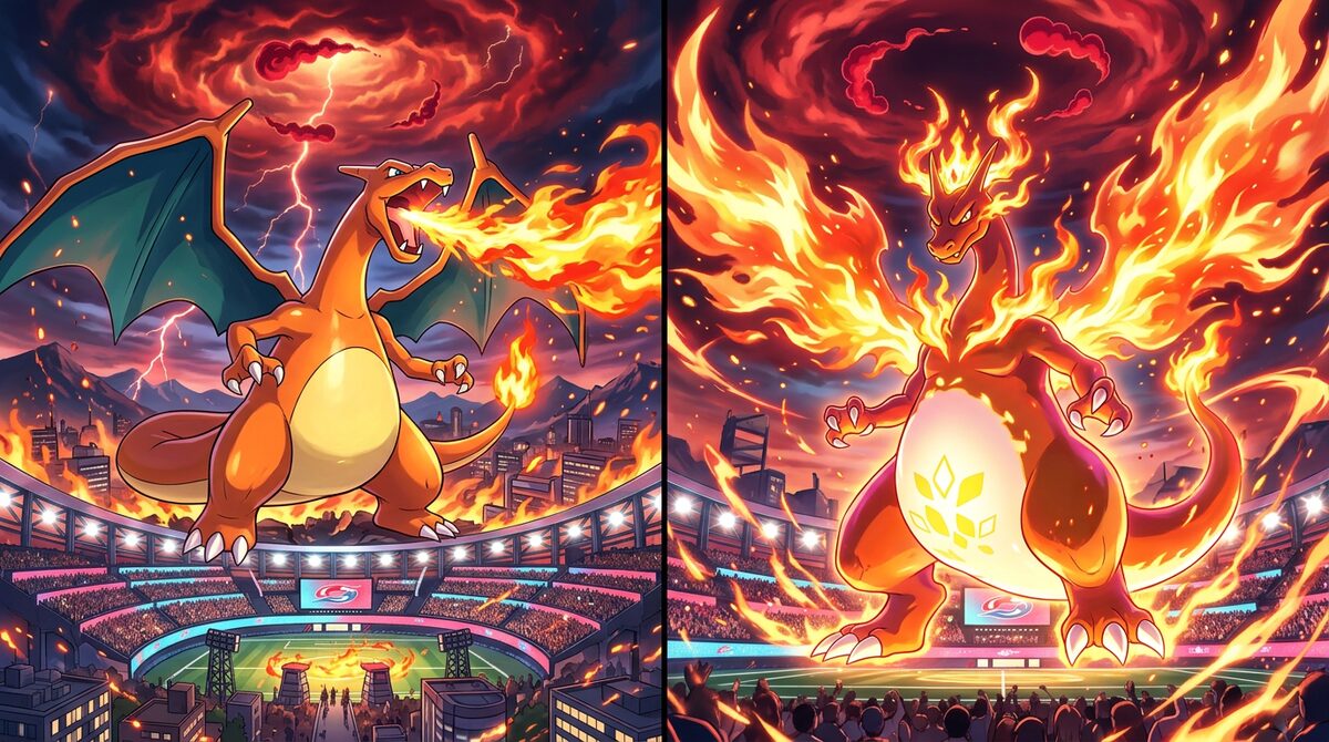 Dynamax Charizard vs Gigantamax Charizard