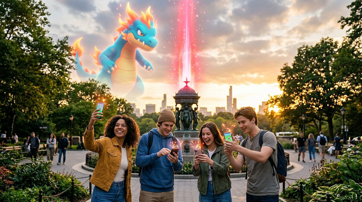 Trainers at a Power Spot Max Battle